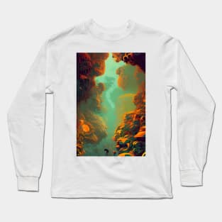 Orange Bloom Jungle Long Sleeve T-Shirt